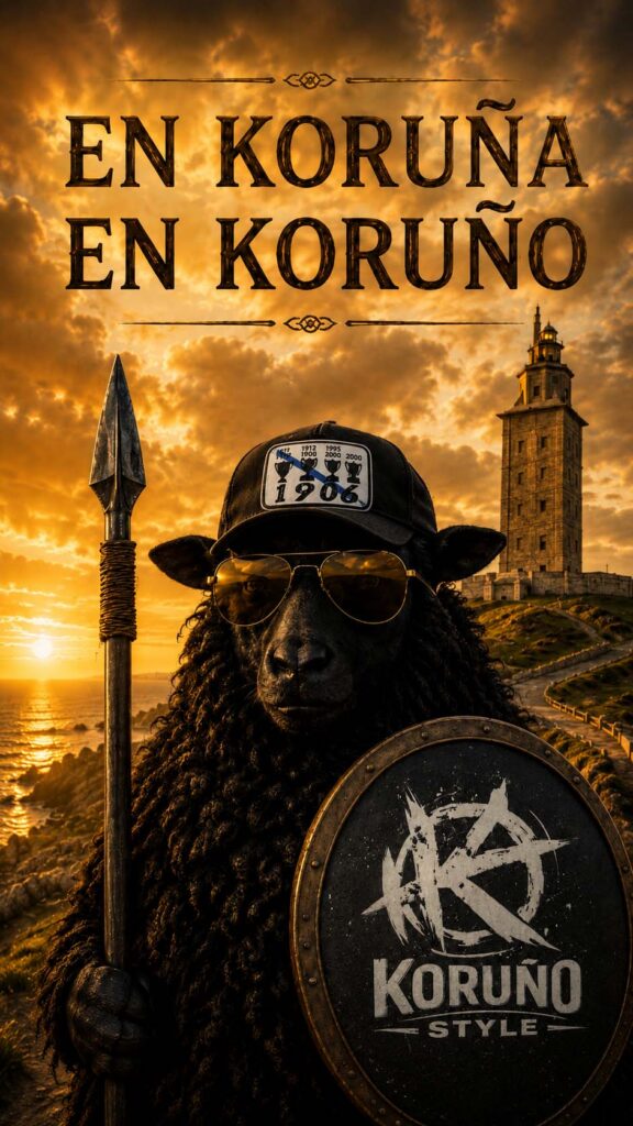 Oveja negra Koruño Style con Torre de Hércules