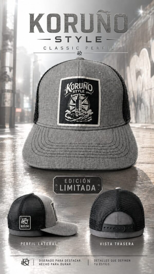 Gorra Koruño Style Gris La Torre