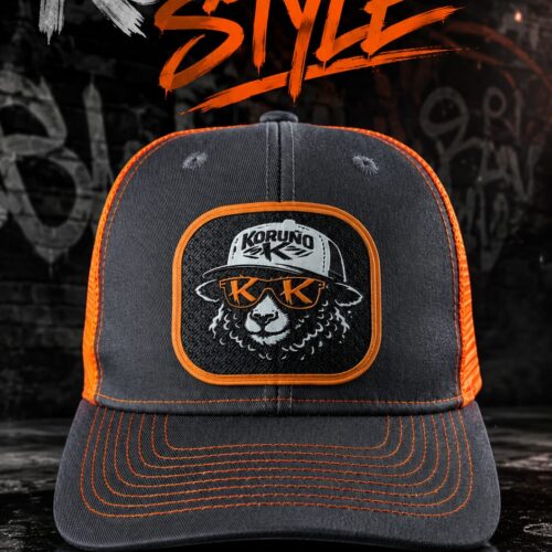 Gorra Koruño Style Oveja Negra Naranja