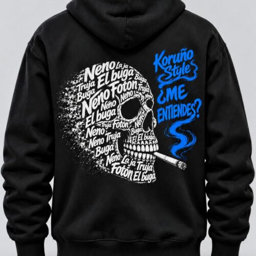 Sudadera con Capucha Koruño Style Calavera Fotón Truja