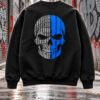 Sudadera Koruño Style Calavera Blanquiazul