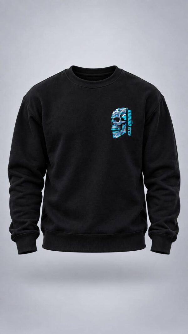 Sudadera Koruño Style Calavera Blanquiazul