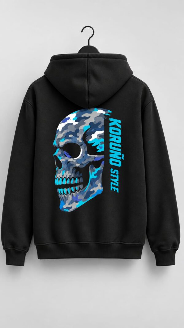 Chaqueta Koruño Style Calavera Camuflaje Azul