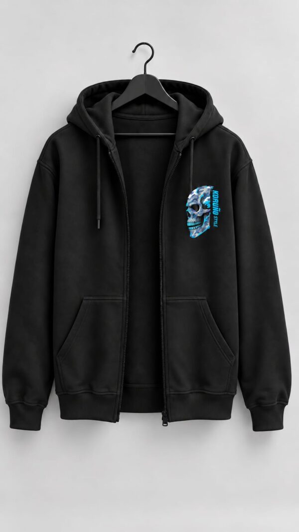 Chaqueta Koruño Style Calavera Camuflaje Azul