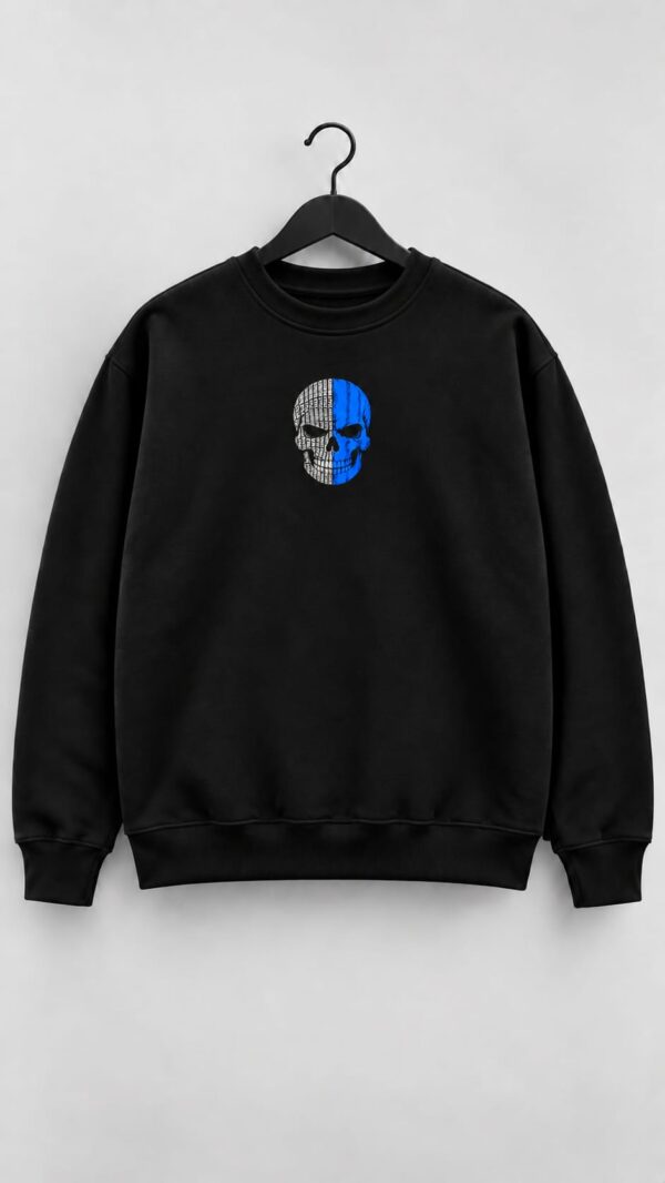 Sudadera Koruño Style Calavera Blanquiazul