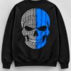Sudadera Koruño Style Calavera Blanquiazul