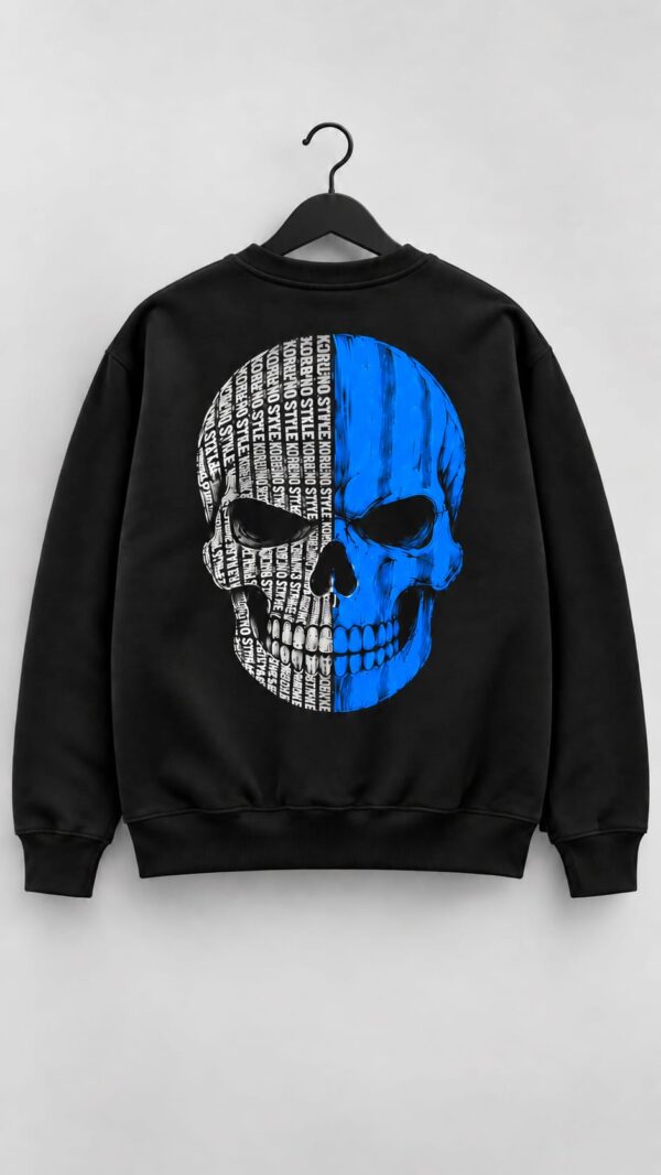 Sudadera Koruño Style Calavera Blanquiazul