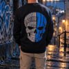 Sudadera Koruño Style Calavera Blanquiazul